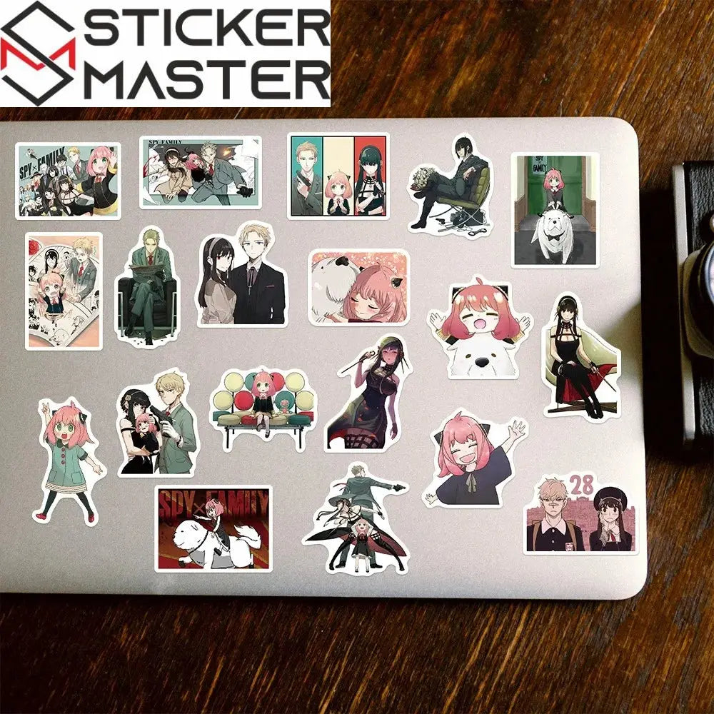 50’li Sevimli Spy x Family Anime Sticker Seti | Sticker Master - Sticker Master