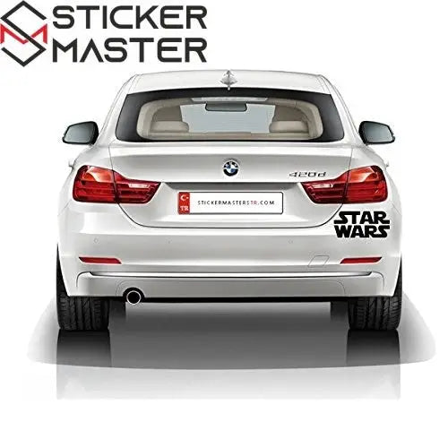 Sticker Master Star Wars Motor, Kask, Laptop, Araba, Oto Araç İçin Dayanıklı Etiket Decal