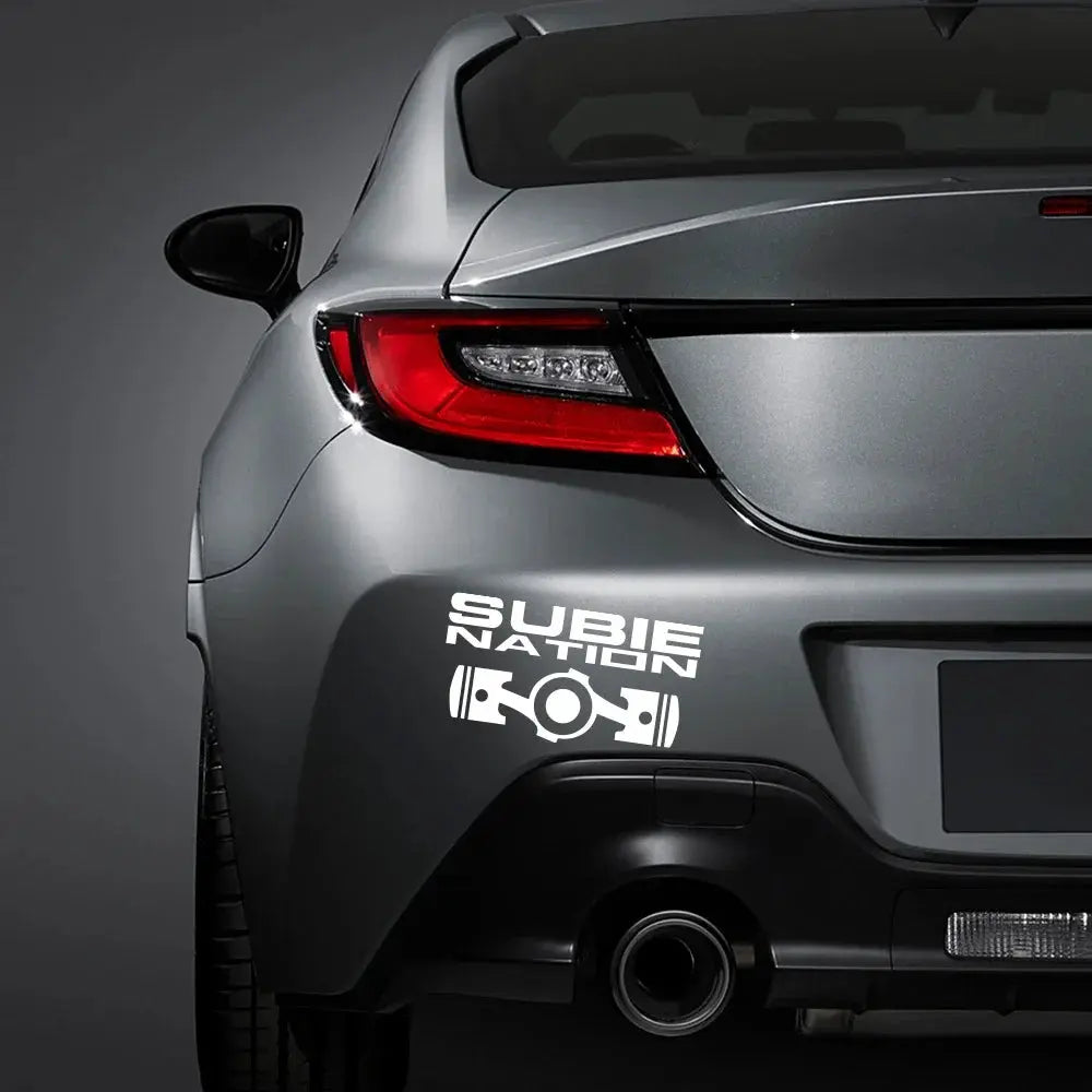 Sticker Master 20x10.7cm SUBIE Nation Car JDM Sticker Etiket Yapıştırma Sticker Master