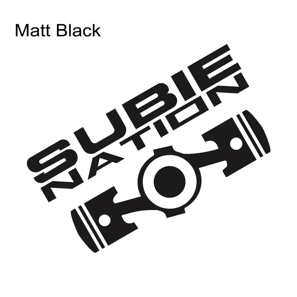 Sticker Master 20x10.7cm SUBIE Nation Car JDM Sticker Etiket Yapıştırma Sticker Master