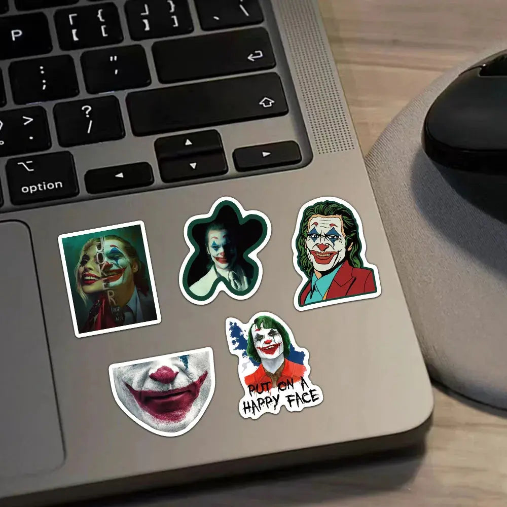 Sticker Master 50 Adet Joker Sticker Set Motor Oto Araç Laptop Telefon Çıkartma Etiket Sticker Master
