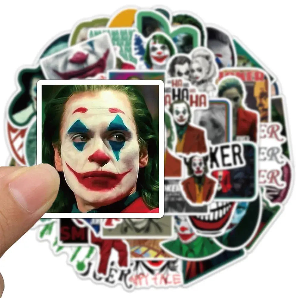 Sticker Master 50 Adet Joker Sticker Set Motor Oto Araç Laptop Telefon Çıkartma Etiket Sticker Master