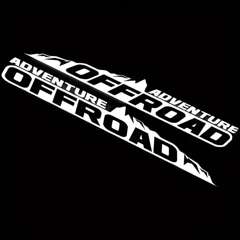 Sticker Master Adventure Off-Road Kaput Sticker Seti - 2’li Vinyl Araç Etiketi (SUV, Pickup, Off-Road Uyumlu) - Sticker Master