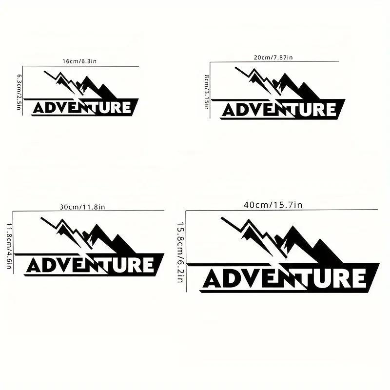 Sticker Master Adventure Sticker Seti - Motosiklet Top Box Uyumlu Etiket (BMW GS / Africa Twin / KTM / Yamaha Tenere) - Sticker Master