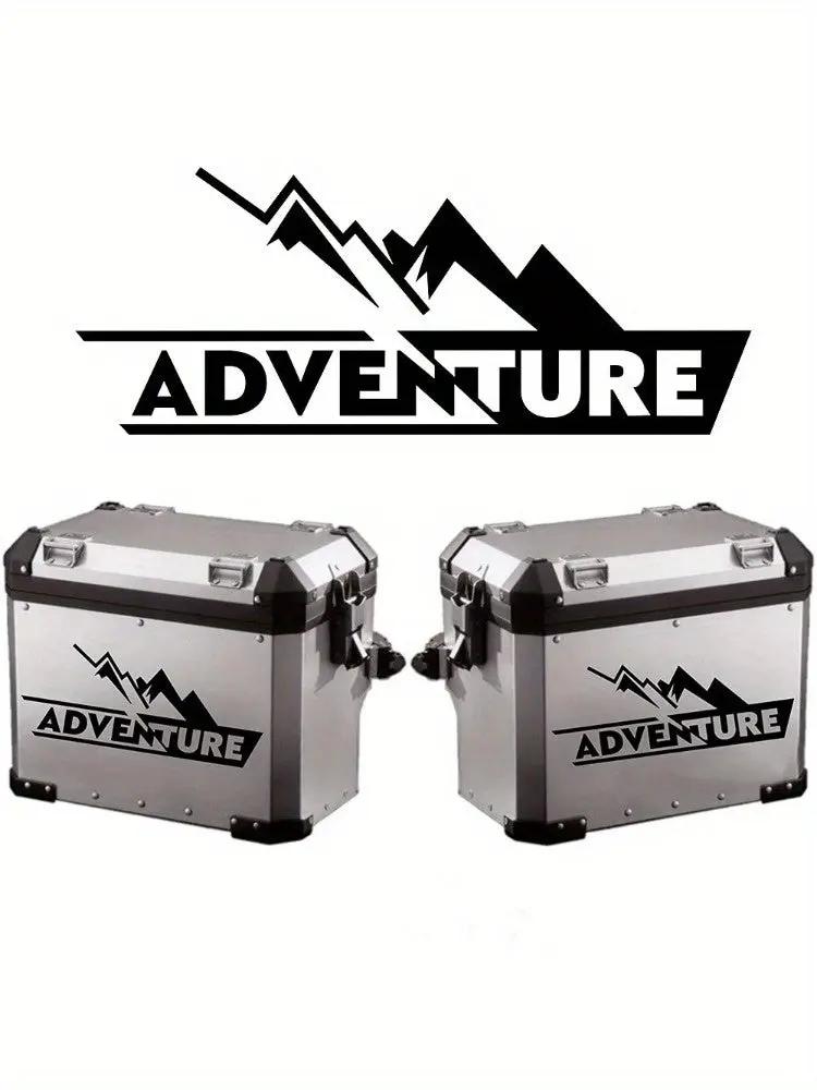 Sticker Master Adventure Sticker Seti - Motosiklet Top Box Uyumlu Etiket (BMW GS / Africa Twin / KTM / Yamaha Tenere) - Sticker Master