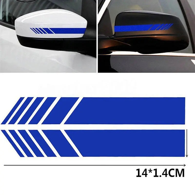 Sticker Master Araba Şerit Çıkartmalar Dikiz Aynası Vinil Çıkartmalar Dekorasyon Moda Styling Su Geçirmez Sticker Dış Aksesuarlar 2 Adet Sağ Ve Sol - Sticker Master