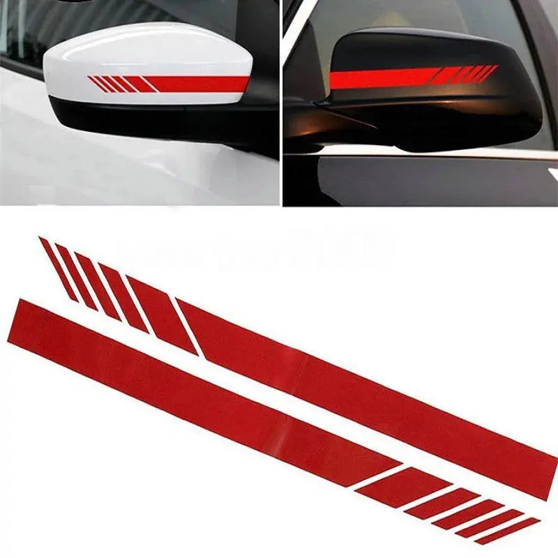 Sticker Master Araba Şerit Çıkartmalar Dikiz Aynası Vinil Çıkartmalar Dekorasyon Moda Styling Su Geçirmez Sticker Dış Aksesuarlar 2 Adet Sağ Ve Sol - Sticker Master