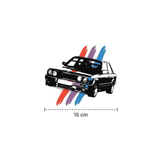 Sticker Master BMW E30 Sticker – Oto, Motor, PC Etiket – 15 cm Sticker Master