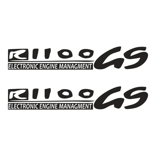 Sticker Master BMW R1100GS Tank Yan Kaplama Sticker Seti – “Electronic Engine Management” Logolu Sticker Master