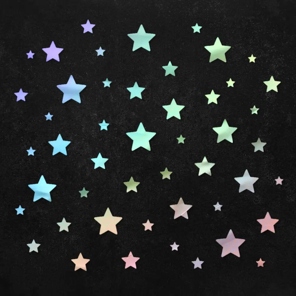 Sticker Master Bebek ve Çocuk Odası Dolap Yıldız Set Duvar Sticker Yapıştırma Etiket - 150 Adet Sticker Master