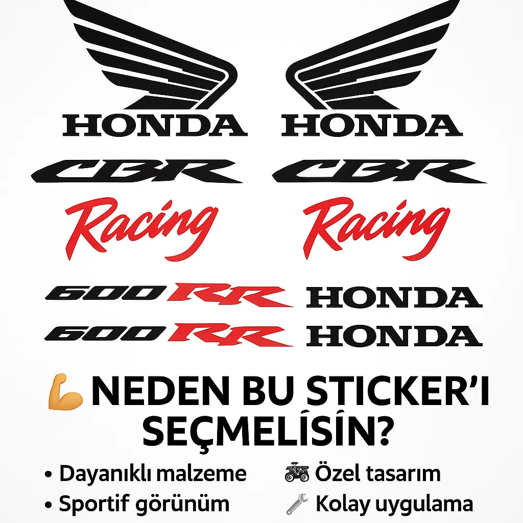 Sticker Master Cbr 600RR Sticker Set Motor Çıkartma Etiket Sticker Master