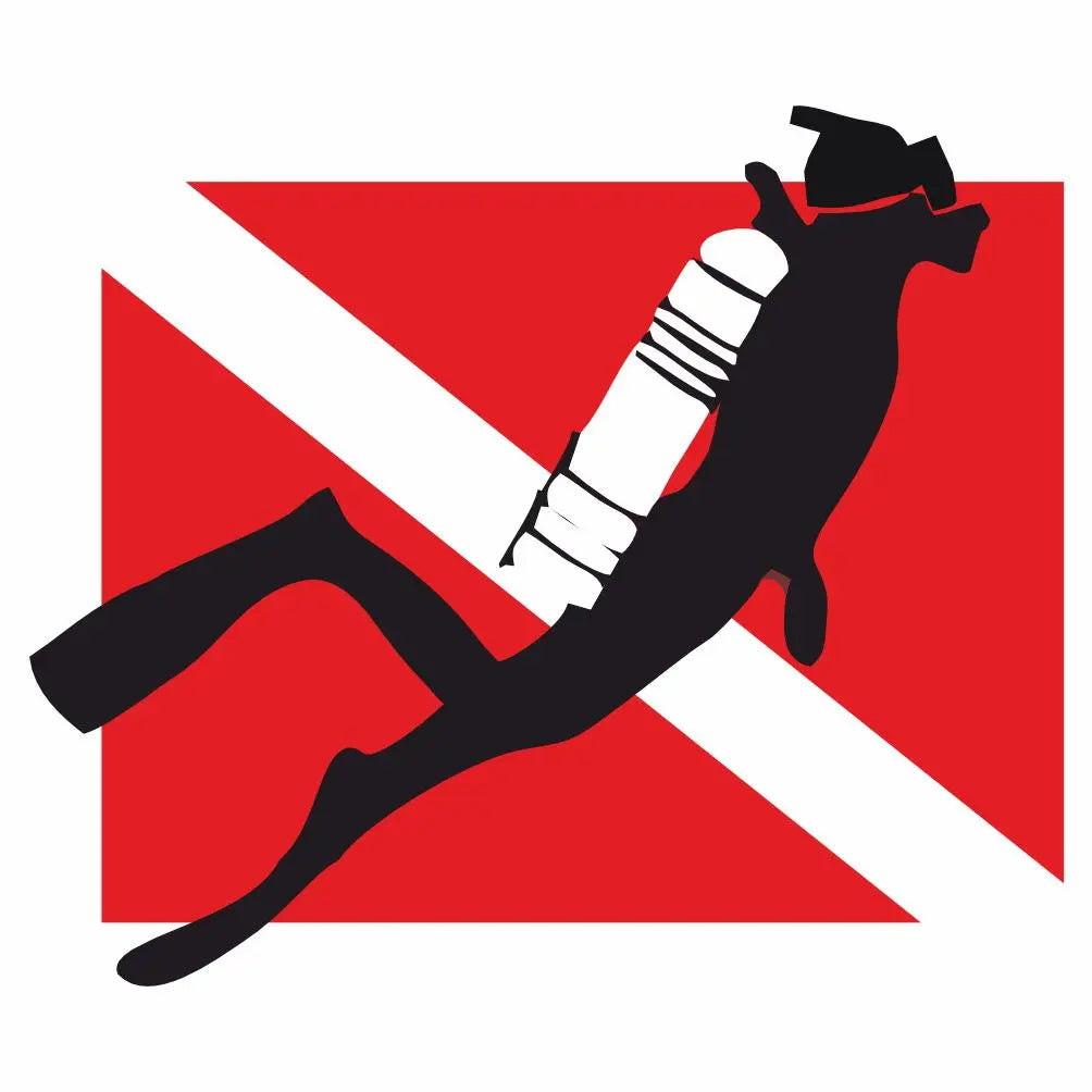 Sticker Master Dalış Dalgıç Sticker Motor, Kask, Laptop, Araba, Oto Araç İçin Dayanıklı Etiket Decal 15 Cm Sticker Master