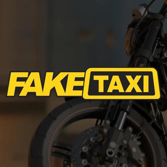 Sticker Master Fake Taxi Taksi Sticker Motorsiklet,Kask,Laptop,Motor Ve Oto Araç Sticker 14 X 3 Cm Renkli Sticker Master