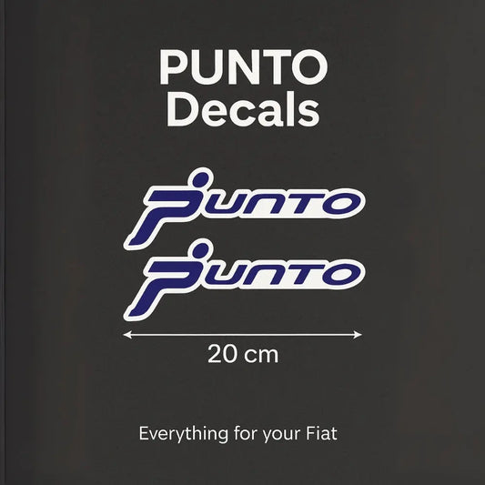 Sticker Master Fiat Punto Logo Oto Araç Sticker Etiket - 2 Adet - 20 Cm Sticker Master
