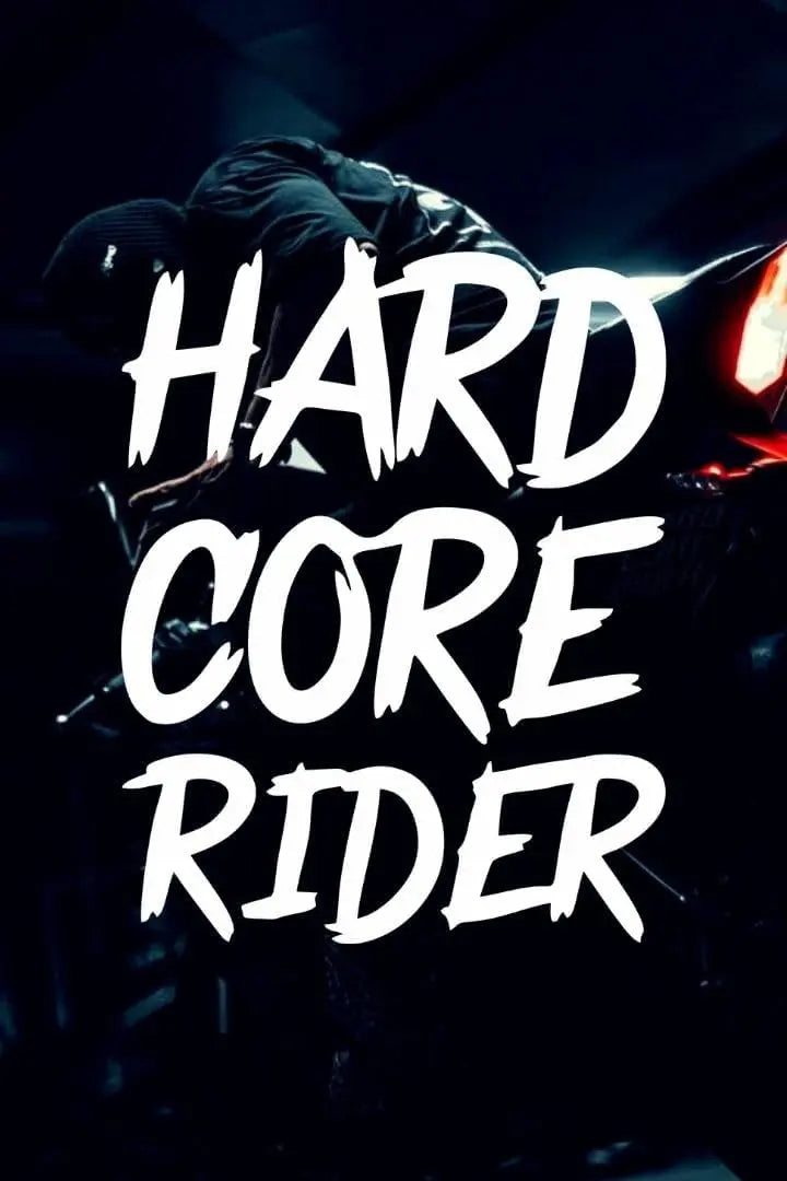 Sticker Master Hard Core Rider Motorsiklet,Kask,Laptop,Motor Ve Oto Araç Sticker 14 X 18 Cm Sticker Master