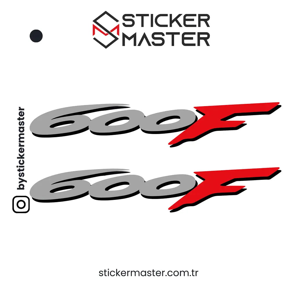Sticker Master Honda 600F Sticker Set Motor Çıkartma Etiket 2 Adet Sticker Master