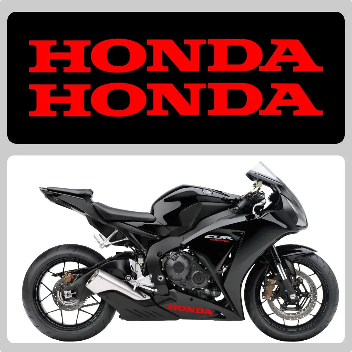Sticker Master Honda CBR Serisi Uyumlu Yüksek Kaliteli Vinil Logo Sticker Seti - Sticker Master