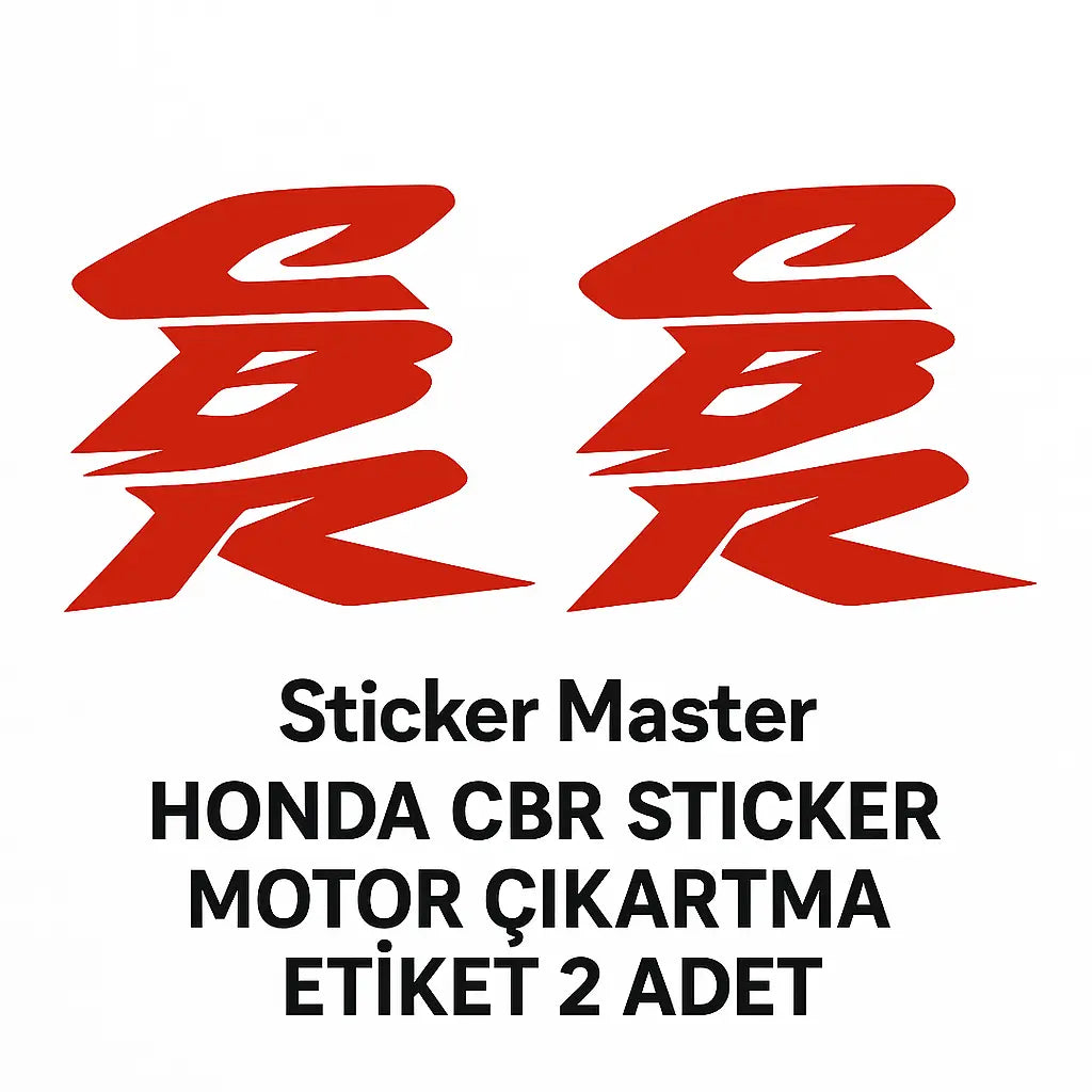 Sticker Master Honda Cbr Sticker Motor Çıkartma Etiket 2 Adet Sticker Master