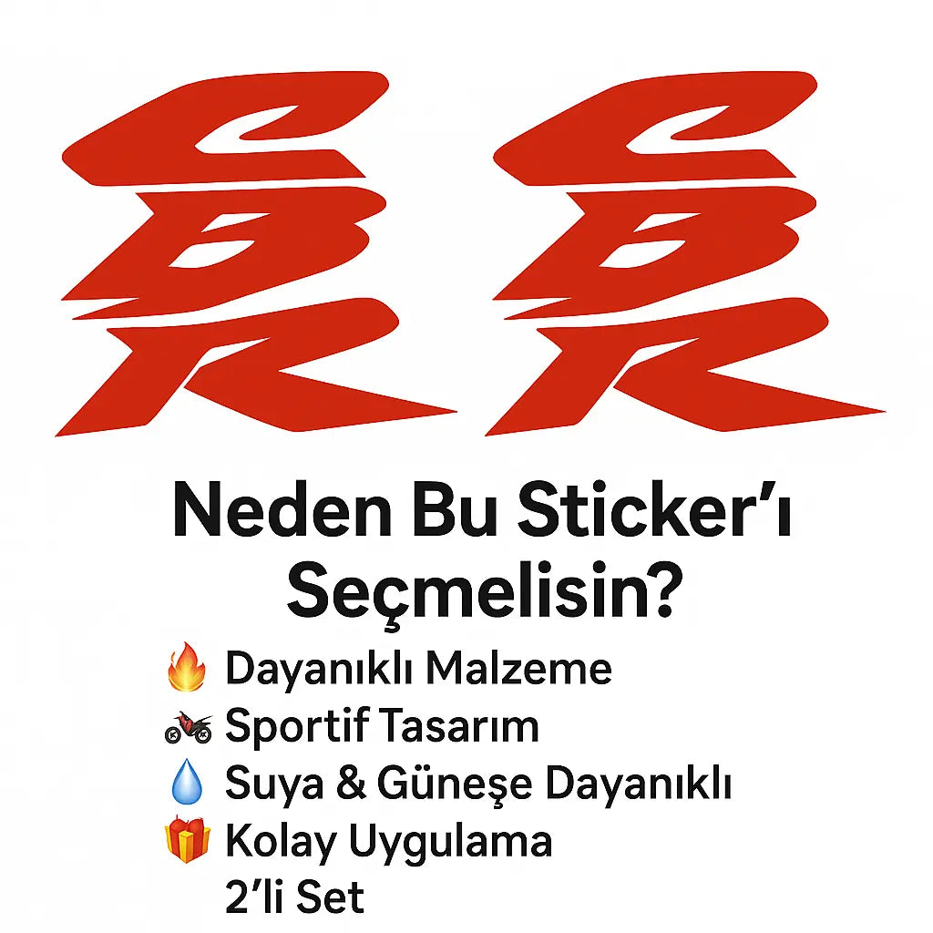 Sticker Master Honda Cbr Sticker Motor Çıkartma Etiket 2 Adet Sticker Master