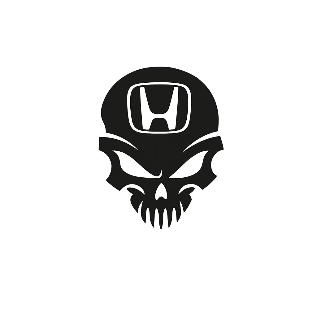 Sticker Master Honda Kafatası Sticker Oto Araç Çıkartma Etiket 20 Cm Sticker Master