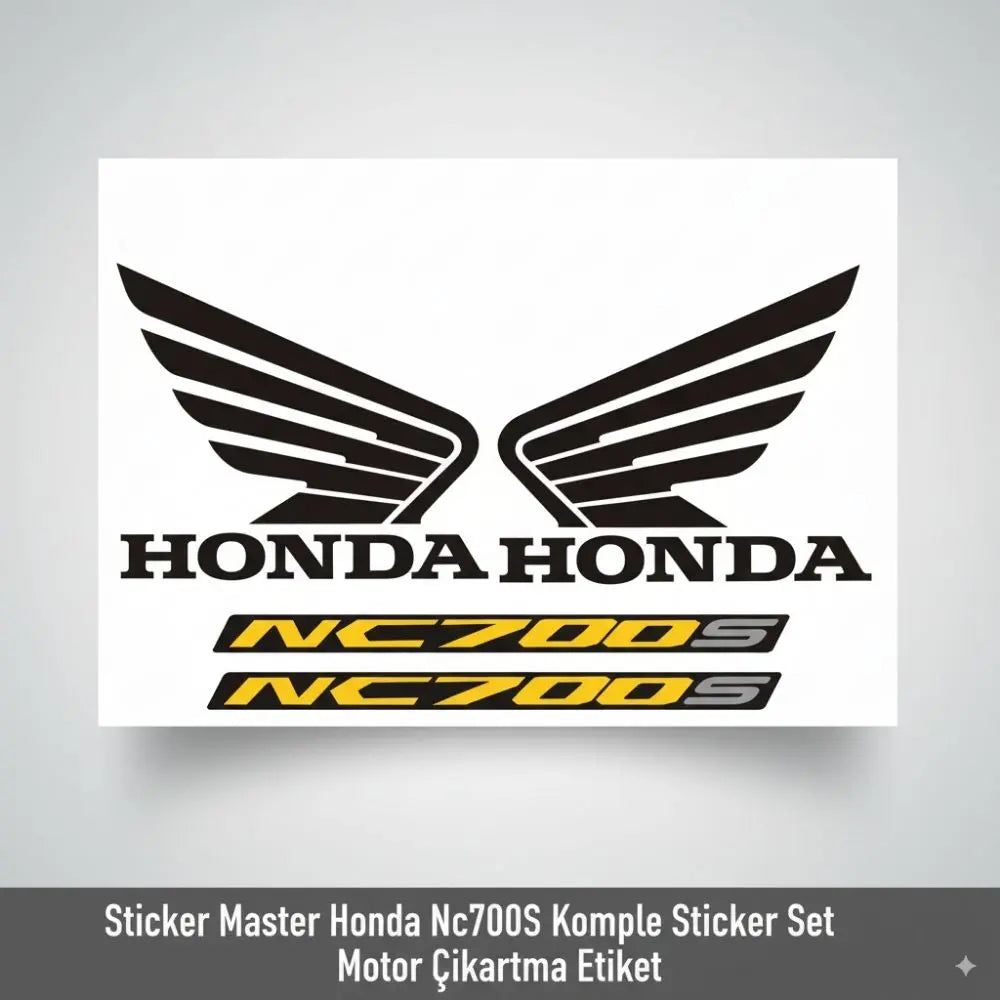 Sticker Master Honda Nc700S Komple Sticker Set Motor Çıkartma Etiket Sticker Master