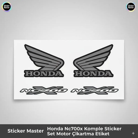 Sticker Master Honda Nc700x Komple Sticker Set Motor Çıkartma Etiket Sticker Master