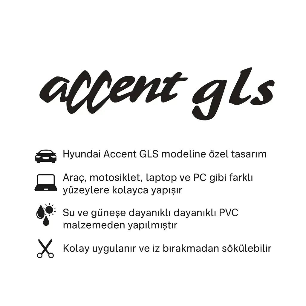 Sticker Master Hyundai Accent GLS Sticker Sticker Master