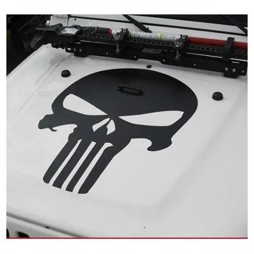 Sticker Master Jeep Ön Kaput Punisher Sticker Motor, Kask, Laptop, Araba, Oto Araç İçin Dayanıklı Etiket Decal