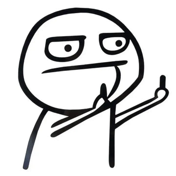 Sticker Master Komik Meme Araba Stickerı (Despise) Sticker Master