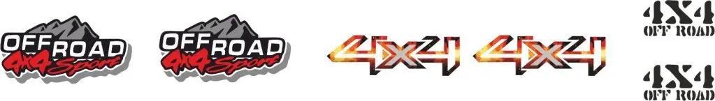 Sticker Master Lada Niva Set-4 Sticker Seti Motor, Kask, Laptop, Araba, Oto Araç İçin Dayanıklı Etiket Decal