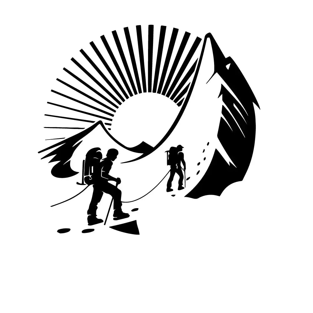 Sticker Master Macera Temalı Oto Sticker Koleksiyonu - Pusula, Dağ ve Kamp Tasarımları Sticker Master