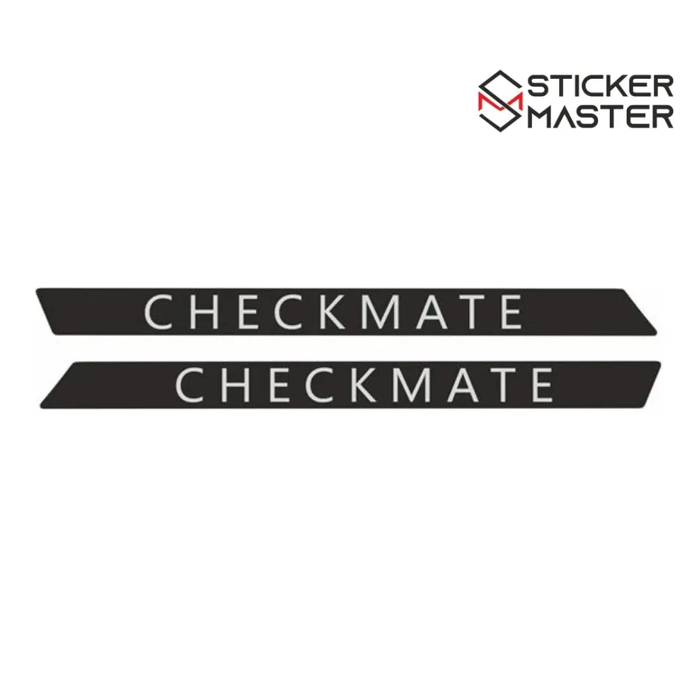 Sticker Master Mini R53 Cooper S Checkmate Scuttle Sticker – Yazılı Değişim Etiketi Sticker Master