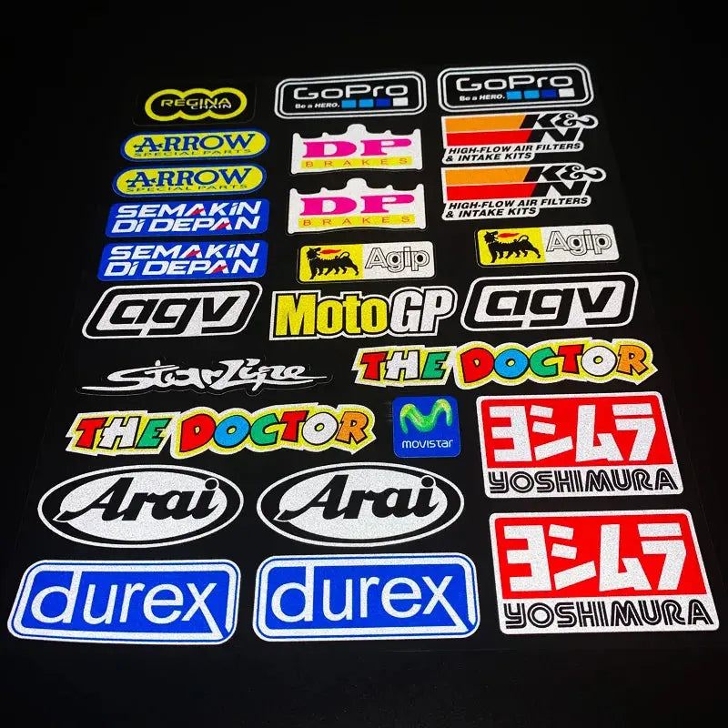 Sticker Master Motosiklet Çıkartmalar Uyumlu HONDA SUZUKI KAWASAKI BAJAJ Sticker Motor Araç Çıkartma Etiket Sticker Master
