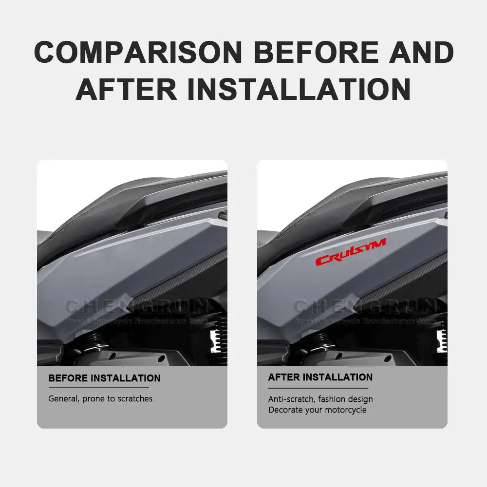 Sticker Master Motosiklet Çıkartmaları Sym Cruisym (125 / 150 / 250 / 300) Aksesuarları (2018-2024) için Su Geçirmez Çıkartmalar - Sticker Master