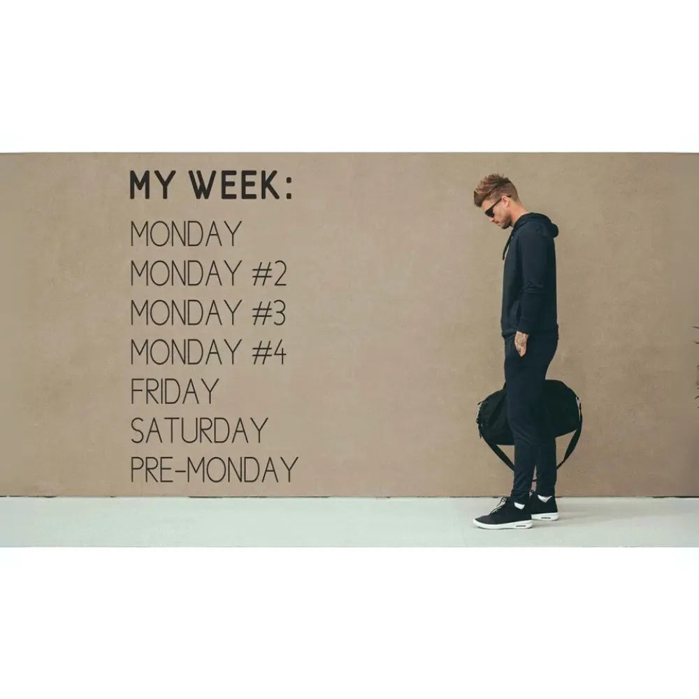 Sticker Master My Week Duvar Sticker | Haftanın Mizahi Yorumu ile Duvar Dekoru Sticker Master