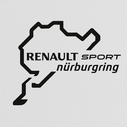 Sticker Master Nürburgring Renault Sport Sticker – 15 cm Performans Temalı Araç Sticker Sticker Master