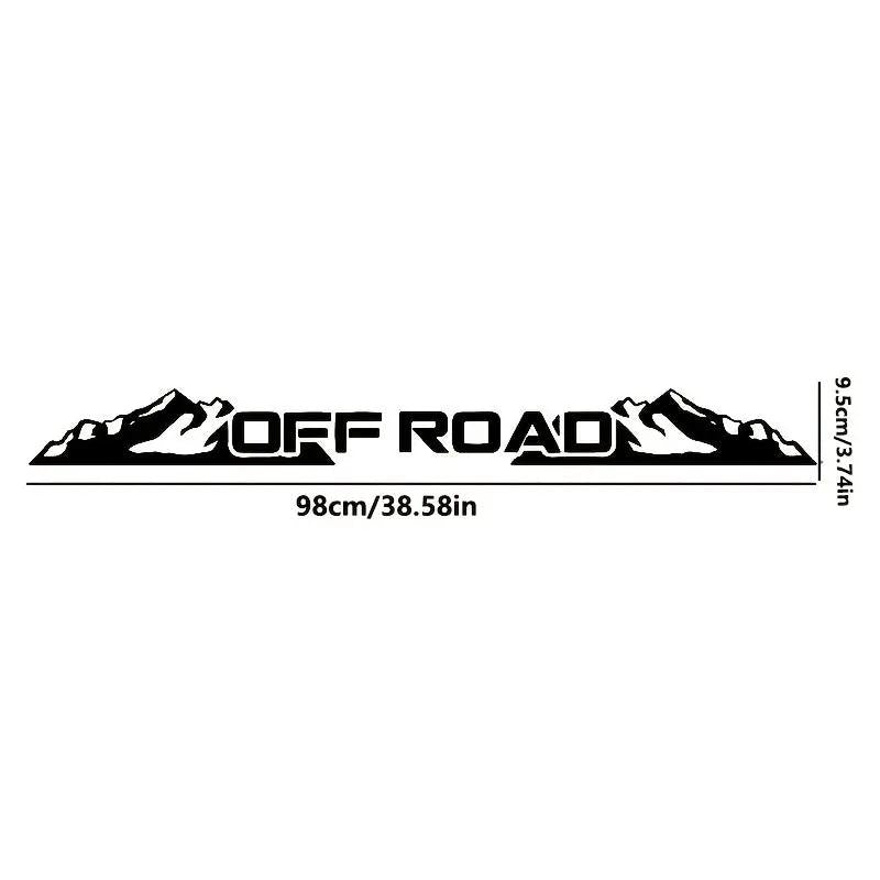 Sticker Master OFF ROAD Ön Cam Stickerı | Dağ Temalı Arazi Aracı Çıkartması - Sticker Master