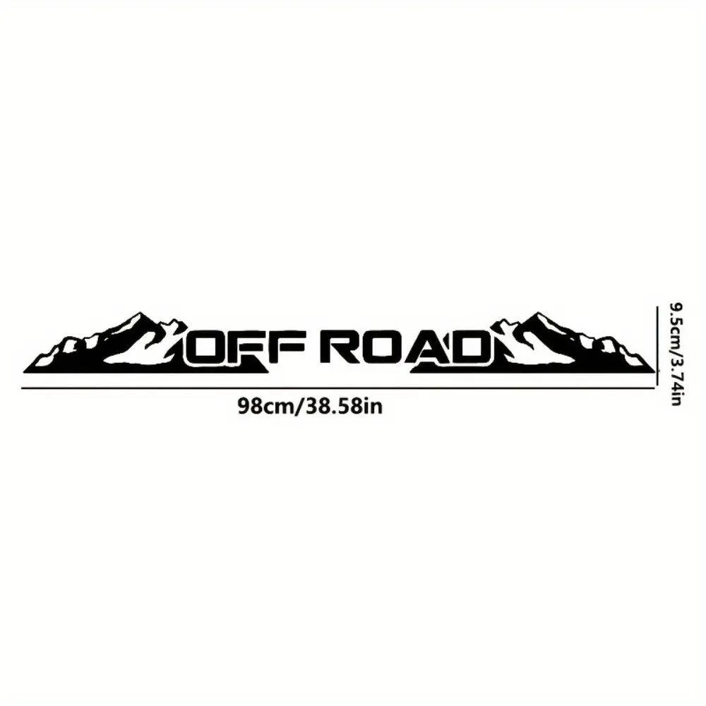 Sticker Master OFF ROAD Ön Cam Stickerı | Dağ Temalı Arazi Aracı Çıkartması - Sticker Master