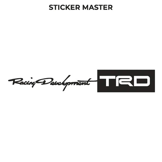 Sticker Master Racing Development TRD Kapı Sticker Seti - 4 Adet, Araba Kapı ve Yan Panel İçin Spor Tasarım Etiket Sticker Master