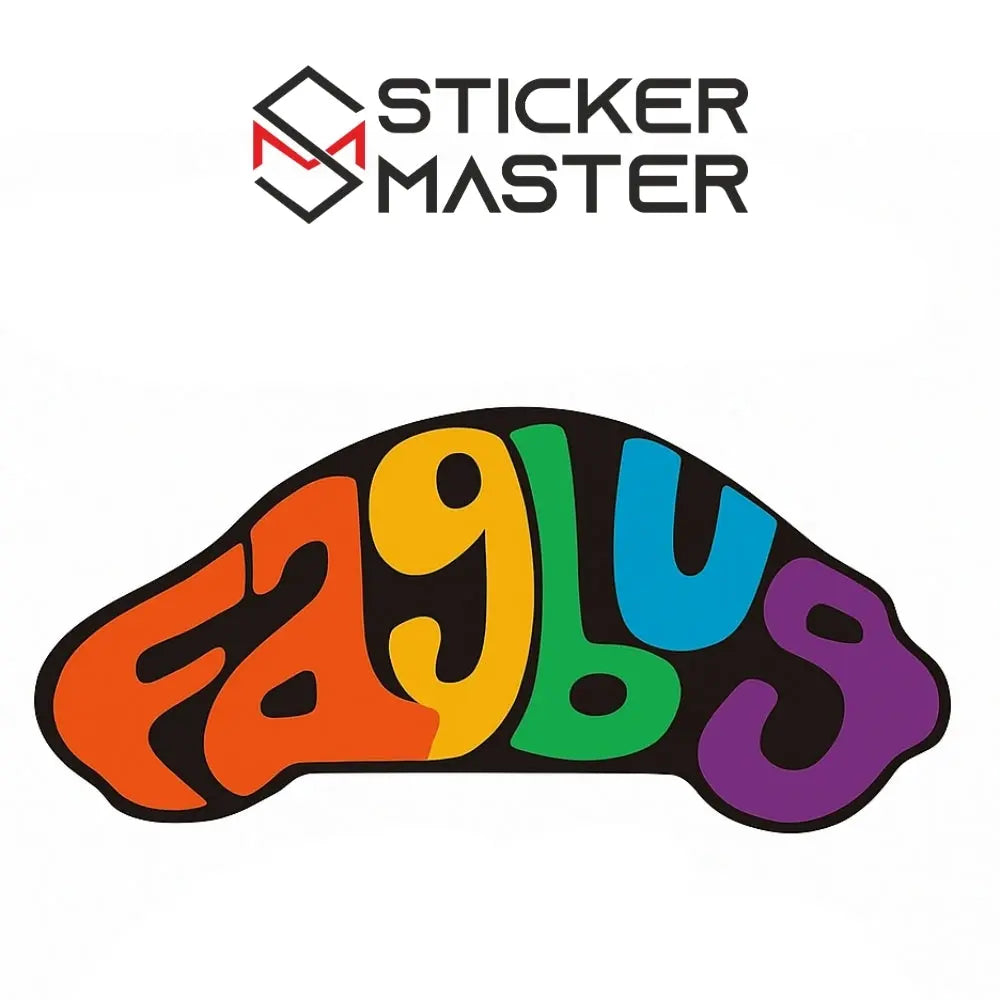 Sticker Master Renkli Vosvos (Buggy) Sticker – 15 cm Sticker Master