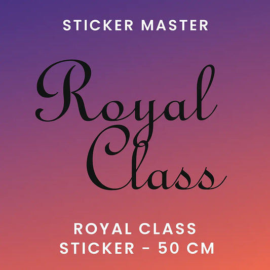 Sticker Master Royal Class Sticker – Araba, Cam, Oto Aksesuar İçin 50 Cm Şık Yazı Etiketi Sticker Master
