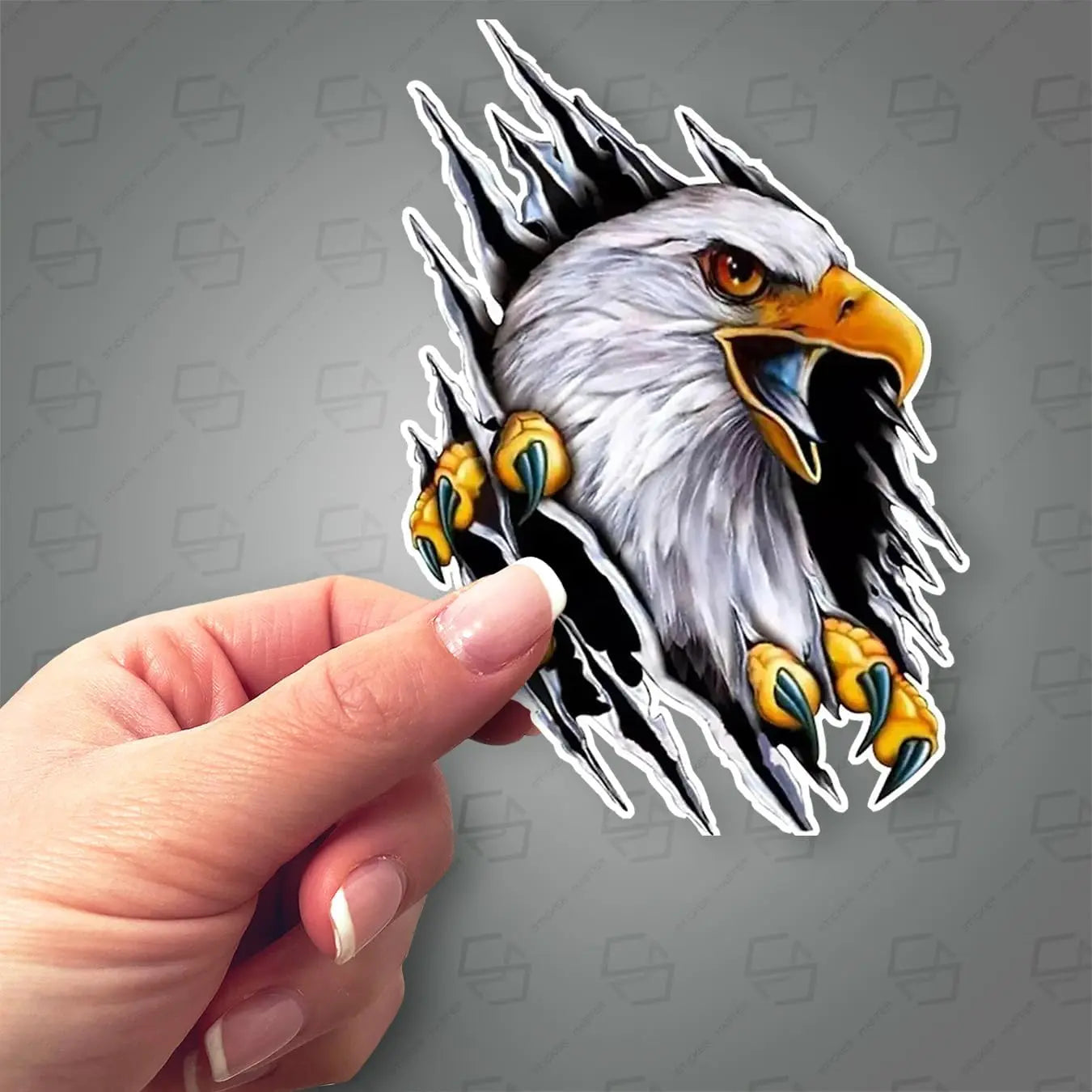 Sticker Master Şahin Motorsiklet,Kask,Laptop,Motor Ve Oto Araç Sticker 10x15 Cm Sticker Master