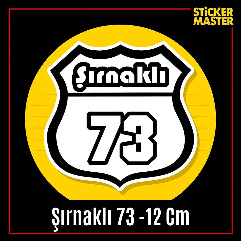 Sticker Master Şırnaklı 73 Sticker – Araba, Laptop, Kask, Motor İçin Dayanıklı Etiket 12 cm Sticker Master