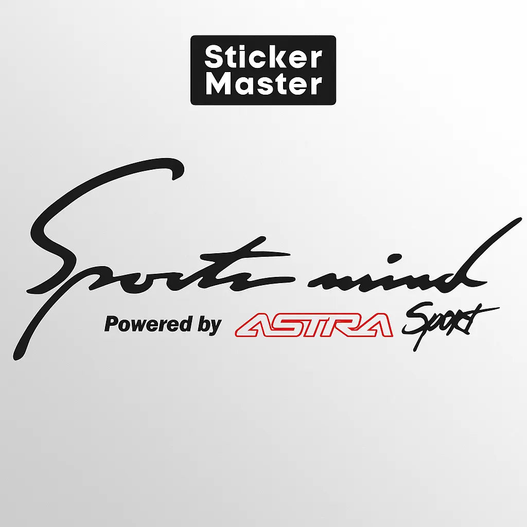 Sticker Master Sport Mind Astra Sticker - 30 Cm Sticker Master