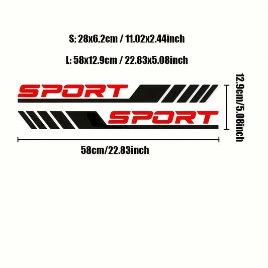 Sticker Master Sport Yan Şerit Kapı Sticker Seti (4 Parça) Sticker Master