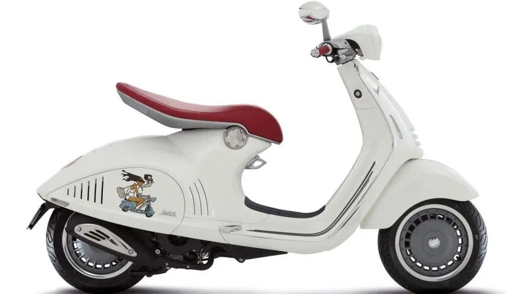 Sticker Master Vespa Boy And Girl Motor, Kask, Laptop, Araba, Oto Araç İçin Dayanıklı Etiket Decal 15 Cm