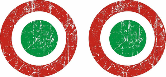 Sticker Master Vespa Eskitme Yan Grenaj Set Motor, Kask, Laptop, Araba, Oto Araç İçin Dayanıklı Etiket Decal 15 Cm