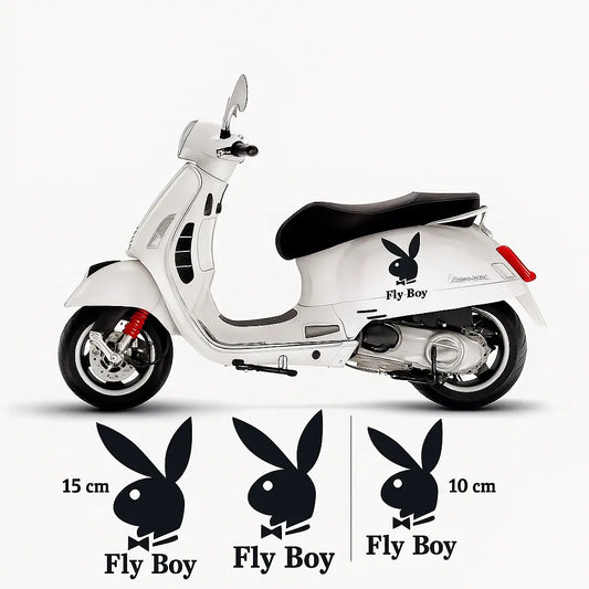 Sticker Master Vespa Fly Boy Sticker Seti – 3’lü (2 Adet 15 cm + 1 Adet 10 cm) Sticker Master