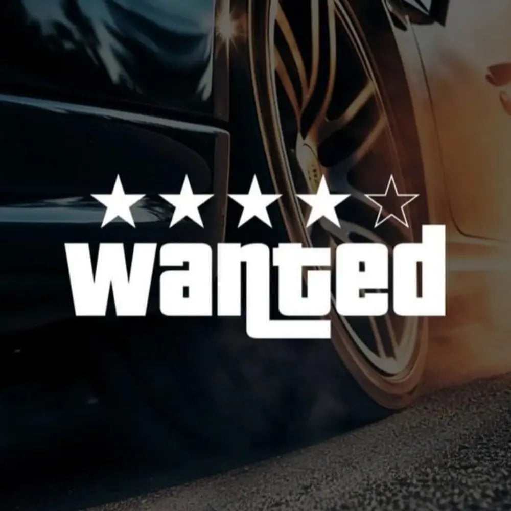 Sticker Master Wanted Motorsiklet,Kask,Laptop,Motor Ve Oto Araç Sticker 18X7 Cm Sticker Master