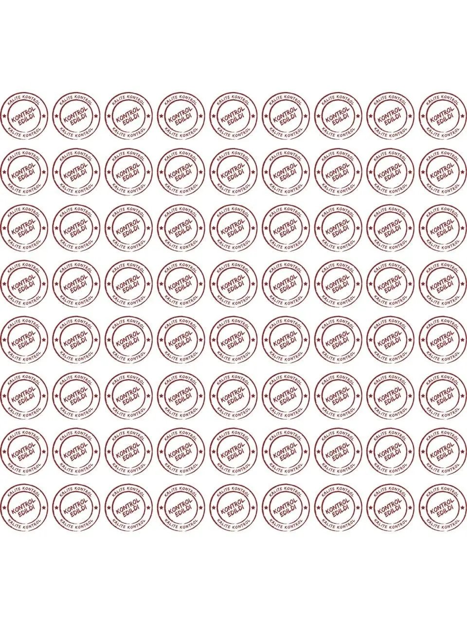 Sticker Master Kontrol Edildi Etiketi Kendinden Yapışkanlı Çap 3 x 3 Cm 1000'Lı